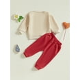 thumbnail image 5 of Baby Toddler Boy Valentine’s Day Outfits 6 12 18 24 Months 2T 3T Long Sleeve Truck Embroidery Sweatshirt + Pants Set Toddler Clothes, 5 of 9