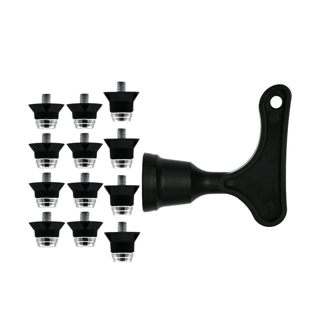 12pcs Football Shoe Spikes, Rugby Shoes Studs, 13mm 16mm Turf Screw in M5 Soccer No Storage Box