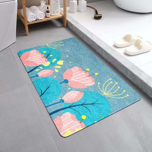 EGNMCR Outdoor Rug Bathroom Rugs Foot Cushions Super Absorbent Floor Mat Bathroom Absorbent And Quick Drying Carpet Floor Mats Door Bathroom Non Slip Floor Mats Floor Mats