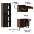 thumbnail image 4 of Cocina Integral Madesa Emilly Fit 229cm Marrón/Negro GREM229003, 4 of 9