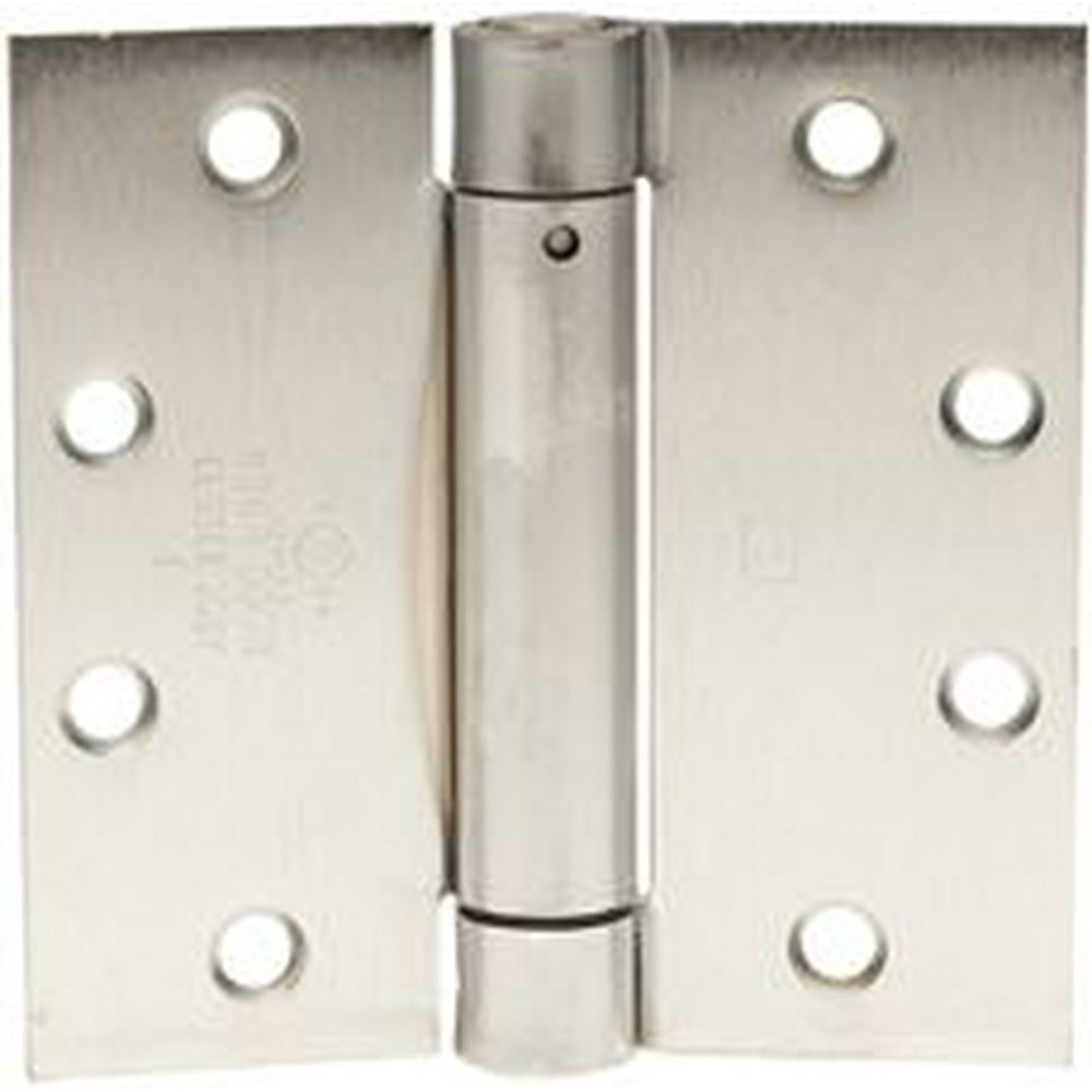 Hager Template Spring Hinge, 41/2 In. X 41/2 In., Dull Chrome, 3Pack