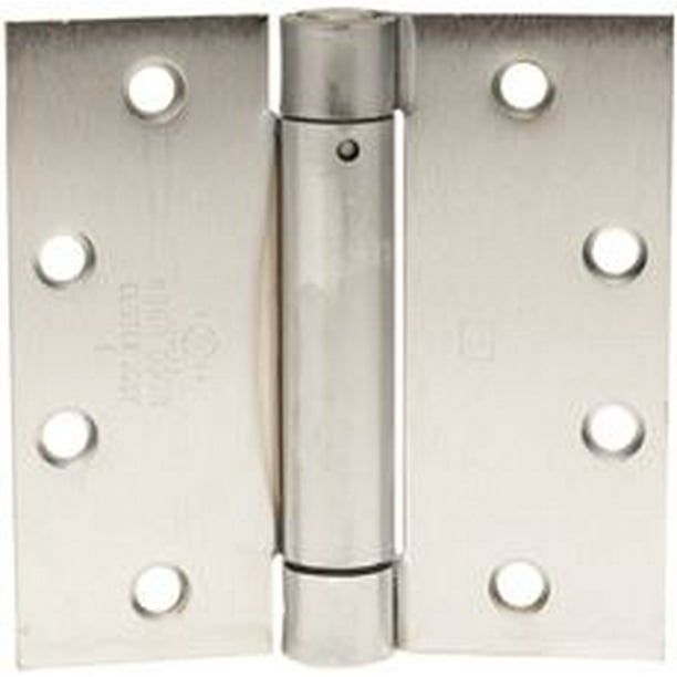 Hager Template Spring Hinge, 41/2 In. X 41/2 In., Dull Chrome, 3Pack