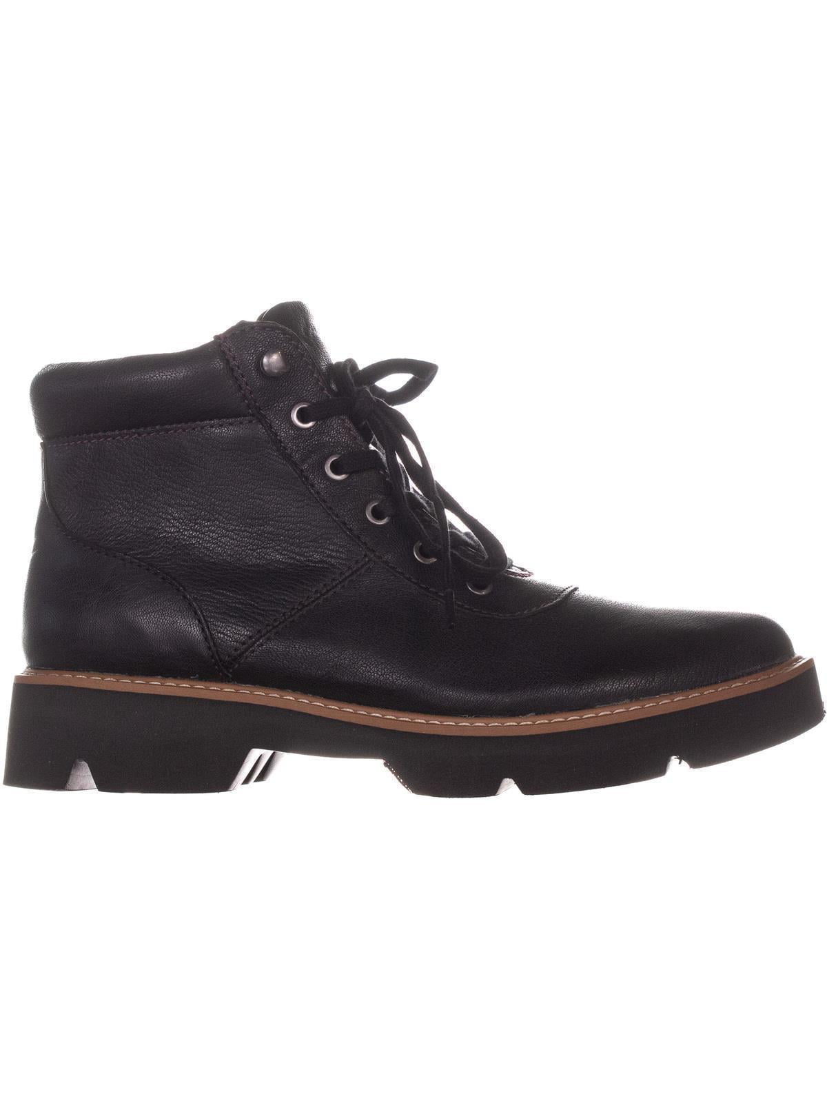 Womens naturalizer Lucy Lace Up Boots Black Leather Walmart