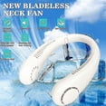 thumbnail image 2 of Ventilador de cuello portátil, recargable por USB, sin aspas, con flujo de aire de 360° y 3 velocidades, mini ventilador manos libres para viajes, hogar y oficina., 2 of 5
