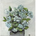 thumbnail image 2 of Chapman, Marcy 20x20 Black Ornate Wood Framed with Double Matting Museum Art Print Titled - Fading Blue, 2 of 4