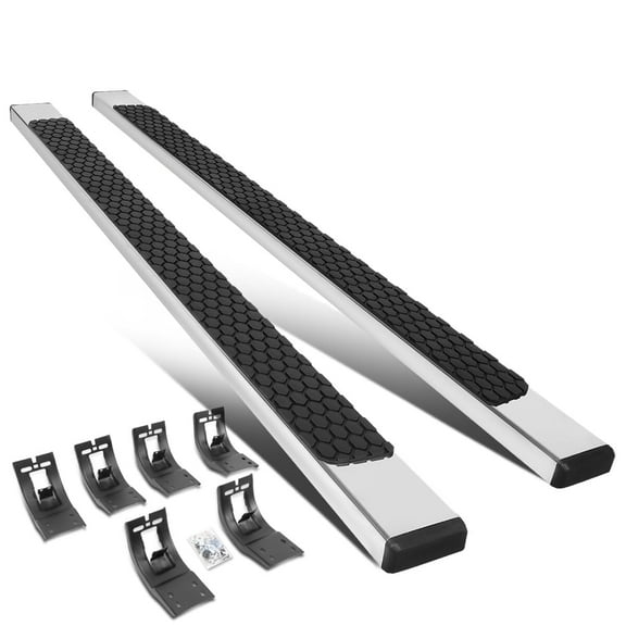 DNA Motoring For 09-24 Dodge Ram Pickup Crew Cab 5" Flat SS Side Step Nerf Bar Running Boards
