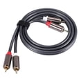 thumbnail image 1 of Rexlis 2 to 2 Male to Male Hifi Audio Cable Ofc Av Speaker Wire for Tv Dvd Amplifier Subwoofer Sound, 1 of 5