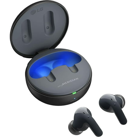 LG TONE Free T60Q True Wireless Bluetooth Earbuds with Charging Case, Black