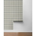 thumbnail image 6 of NextWall Argos Grey & Blue Tailor Plaid Peel and Stick Wallpaper - 20.9 in. W x 18 ft. L Roll, 6 of 7