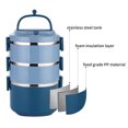 thumbnail image 2 of YFBXG Stainless Steel Thermal Bento Lunch Box with Lunch Bag & Utensils 3 Tier, 2 of 10