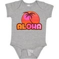 thumbnail image 3 of Inktastic Pink Aloha Palm Girls Baby Bodysuit, 3 of 5