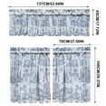 thumbnail image 3 of Gumesh Kitchen Curtains, Short Non-See-Through Privacy Tier Curtains, Light Filtering Semi Sheer Small Window Drapes for Bathroom Cafe, 3Pcs, 3 of 7