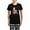 With Checker Pant, variant on - Sock Monkey Monogram Girl S Women's Dark Pajamas - Women's Short Sleeve Print T-Shirt and Pants Dark Cotton Pajama Set