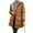 Light Brown, variant on Women's Solid Color Thick Long Sleeve Fashion Coat Jacket with Geometric Wave Hood, Mid Length Plush Insulated Coat for Cold Weather Comfort,Black L