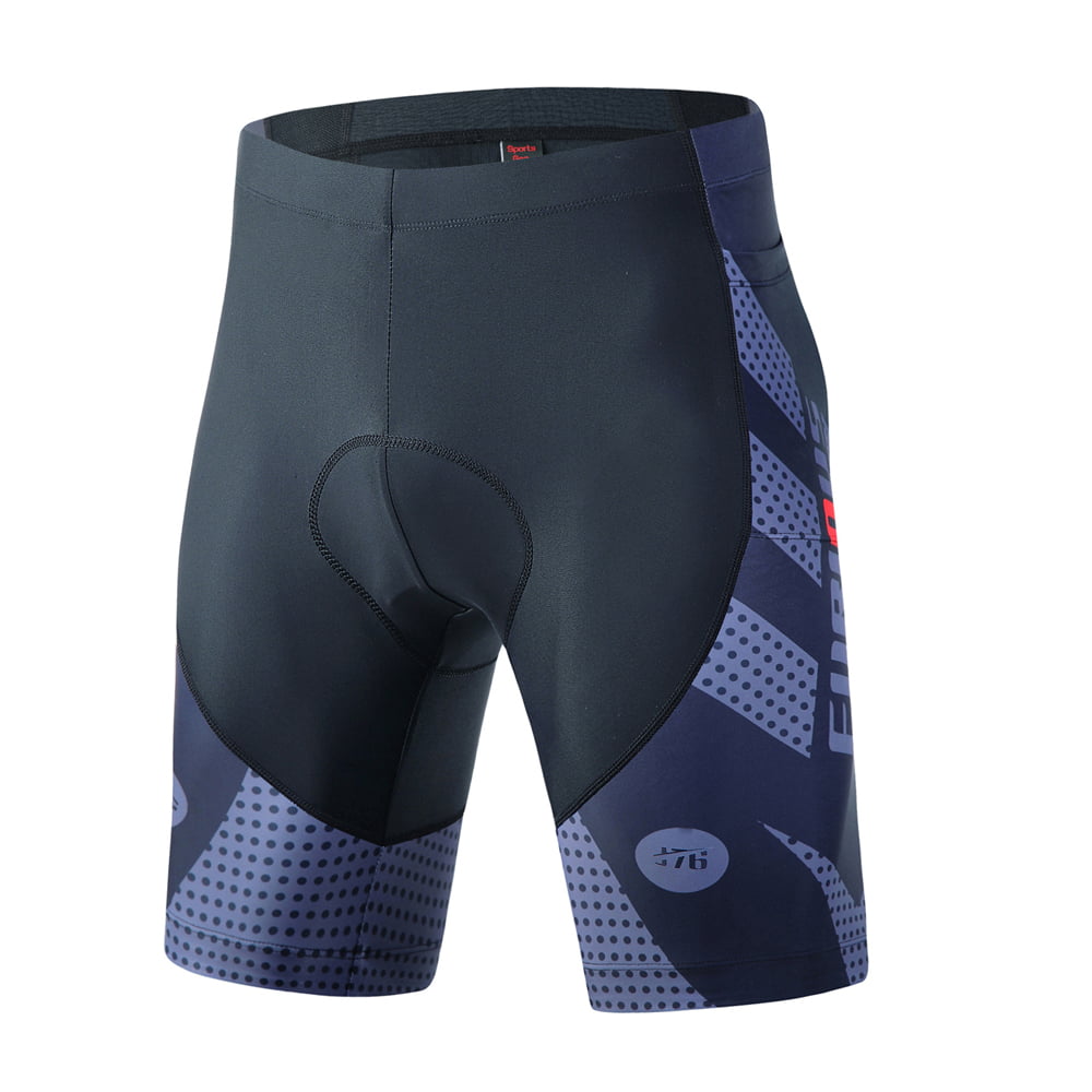 Fdx Essential Men's Padded Summer Cycling Shorts with Pockets Blue