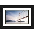 thumbnail image 1 of Ai, Qing 18x12 Black Ornate Wood Framed with Double Matting Museum Art Print Titled - Xihou Bridge and Moon Bay, 1 of 4