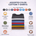 thumbnail image 6 of SOCKS'NBULK Mens Cotton Crew Neck Short Sleeve T-Shirts Mix Colors Bulk Pack, 6 of 7