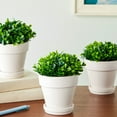 thumbnail image 3 of 3 Pack Mini Artificial Potted Fake Plants for Home Decor, Indoor Small Faux Topiaries for Room, Office Desk, Bathroom Greenery Decoration, 3 of 10