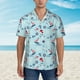thumbnail image 2 of Balery Sailboats Anchors Camisas hawaianas de manga corta para hombre, camisas playeras de corte holgado, camisas de vacaciones con botones,Large, 2 of 7