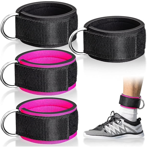 4 piezas Tobilleras Correas ajustables Tobilleras Máquina de cable Correas de tobillo acolchadas Ejercicio Puños Accesorios para máquinas de cable Gimnasio Brazos Piernas Exerc Kuyhfg Bienvenido a Kuyhfg