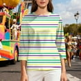 thumbnail image 6 of Wowcloth Woman's 3/4 Sleeve Round Neck Blouse for Carnival Parties and Everyday Wear, 6 of 8