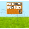thumbnail image 1 of Welcome Hunters (18" x 24") Yard Sign, Includes Metal Step Stake, 1 of 6