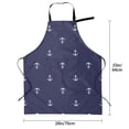 thumbnail image 2 of Kdxio Anchors Heart Blue Apron with Pockets Adjustable Kitchen Aprons for Men Women Waterproof Aprons for Cooking,Drawing,Crafting, Baking Household Cleaning, 2 of 5