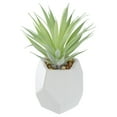 thumbnail image 5 of Northlight Artificial Sword Grass in a White Geometric Ceramic Pot - 7.5", 5 of 5