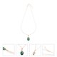 thumbnail image 4 of WORGEOUS Collar de serpiente de cristal esmeralda de 1 pieza, joyería creativa con cuello de serpiente (verde), 4 of 7