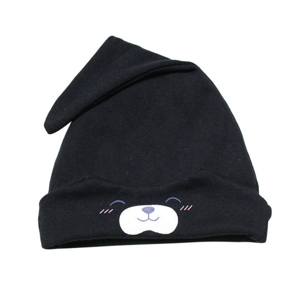 iHPH7 Newborn Beanie Baby Boy Hospital Outfit Newborn Baby Hats 0-6 Months Newborn Hats Baby Winter Hat, Black One Size