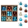 thumbnail image 3 of Sahpxhe 99 Pcs Christmas Ornament Balls Set Shatterproof Plastic for Tree Holiday Wedding Party Decoration, 3 of 9