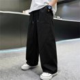 thumbnail image 6 of Boys Hiking Pants Baggy Wide Leg Sweatpants Lightweight Quick Dry Workout Athletic Jogger with Pockets for School Outdoor, 6 of 9