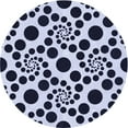 thumbnail image 1 of Ahgly Company Indoor Square Patterned Dark Slate Blue Area Rugs, 3' Square, 1 of 6