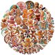 thumbnail image 2 of Pegatinas Gingerbread Man de vinilo impermeable para anime, 50 unidades, 2 of 4