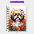 thumbnail image 5 of Welcome Spring Summer Shih Tzu Portrait Flower Blue Sky Spiral Bound Journal Lion Dog Lover Gifts 5x7in Spiral Notebook - 12001, 5 of 5