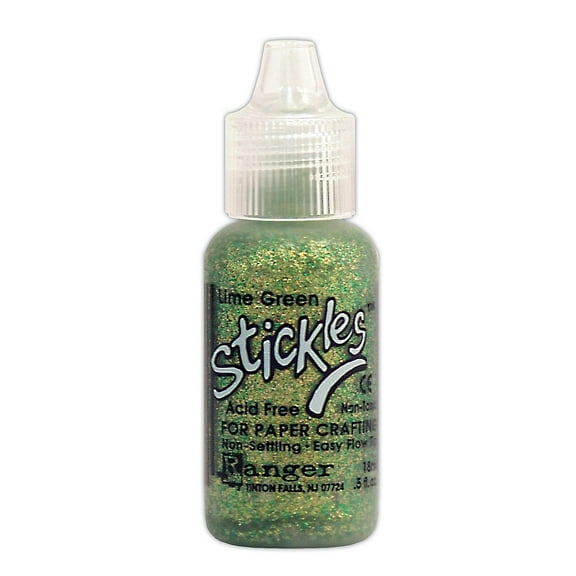 Stickles Glitter Glue lime green, 0.5 oz., bottle (pack of 6)