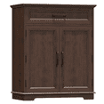 thumbnail image 5 of REDAYFUR Kitchen Storage Cabinet with Drawer, Buffet Cabinet with Storable Door, Modern Floor Sideboard, Freestanding Cabinet for Living Room, Entryway, Dining Room | Cherry, 5 of 9