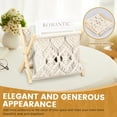 thumbnail image 4 of Macrame Magazine Rack Multipurpose Standing Basket Firm Magazine Storage Basket Elegant Bohemian Magazine Organizer Space Saving Magazine File Holder for Living Room, 4 of 10