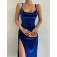 thumbnail image 4 of Women 2024 Autumn Winter Elegant Party Club Evening Velvet Streetwear Bodycon Midi Dress Wholesale Items For Business, 4 of 10