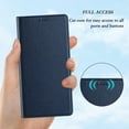 thumbnail image 5 of ELEHOLD Case for iPhone 16e, RFID Wallet Phone Case with Magnetic Closure, TPU + Faux Leather Cover Built-in Stand,Darkblue, 5 of 6