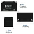 thumbnail image 2 of YTZ10S 12V 8.6AH Battery for Mv Agusta F3 675 2012-2013, 2 of 6