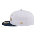 thumbnail image 7 of Men's New Era White/Navy New England Patriots Scripted 59FIFTY Fitted Hat, 7 of 7