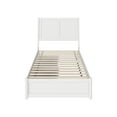 thumbnail image 5 of Roslyn Twin XL Platform Bed with Panel Footboard & 2 Storage Drawers in White, 5 of 5