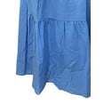 thumbnail image 4 of Sexy Dance Robe Longue pour Femmes, Décor de Boutons, Robes Maxi, Col en V, Plissée, Manches Longues, Bleu Pâle, 3TG, 4 of 5