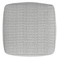 thumbnail image 6 of JERFIT Outdoor Indoor Boho Pouf Ottoman, 20" Square Footrest Stool, Gray Woven Recycled Polyester, Water Resistant for Patio, Deck, Living Room, 6 of 10