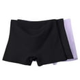 thumbnail image 2 of Karight 3-Pack Women's Cotton Underwear High Waisted Summer Thin Soft Briefs Stretchy Boyshorts Panties, 2 of 3