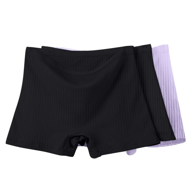 Plebaso Lot de 3 Boxeurs en Coton pour Femmes, Taille Haute, Culottes Garçonnes, Culottes Confort pour TG-6TG
