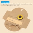 thumbnail image 4 of Uxcell 4"x3" Dried Flowers Greeting Cards, 12 Pack Sunflower Handmade Blank Note Card Flower Invitation Card, 4 of 5