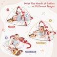 thumbnail image 4 of PRVAETU Baby Play Mats Tummy Time Mat for Infant Washable Padded Baby Activity Center with Detachable Toys Non-Slip Baby Gym Playmat,Red, 4 of 6