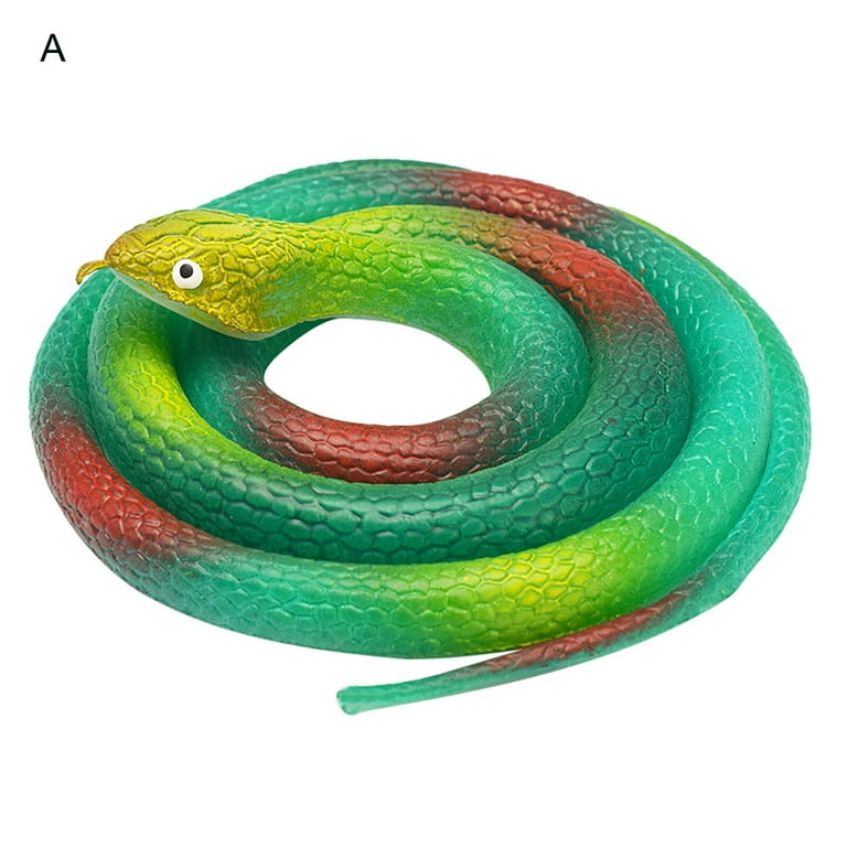 Sehao Realistic Fake Rubber Toy Snake Black Fake Snakes That Look